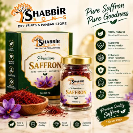 Premium Saffron (Zafran)  Pure & Premium Quality Net Weight: 1g